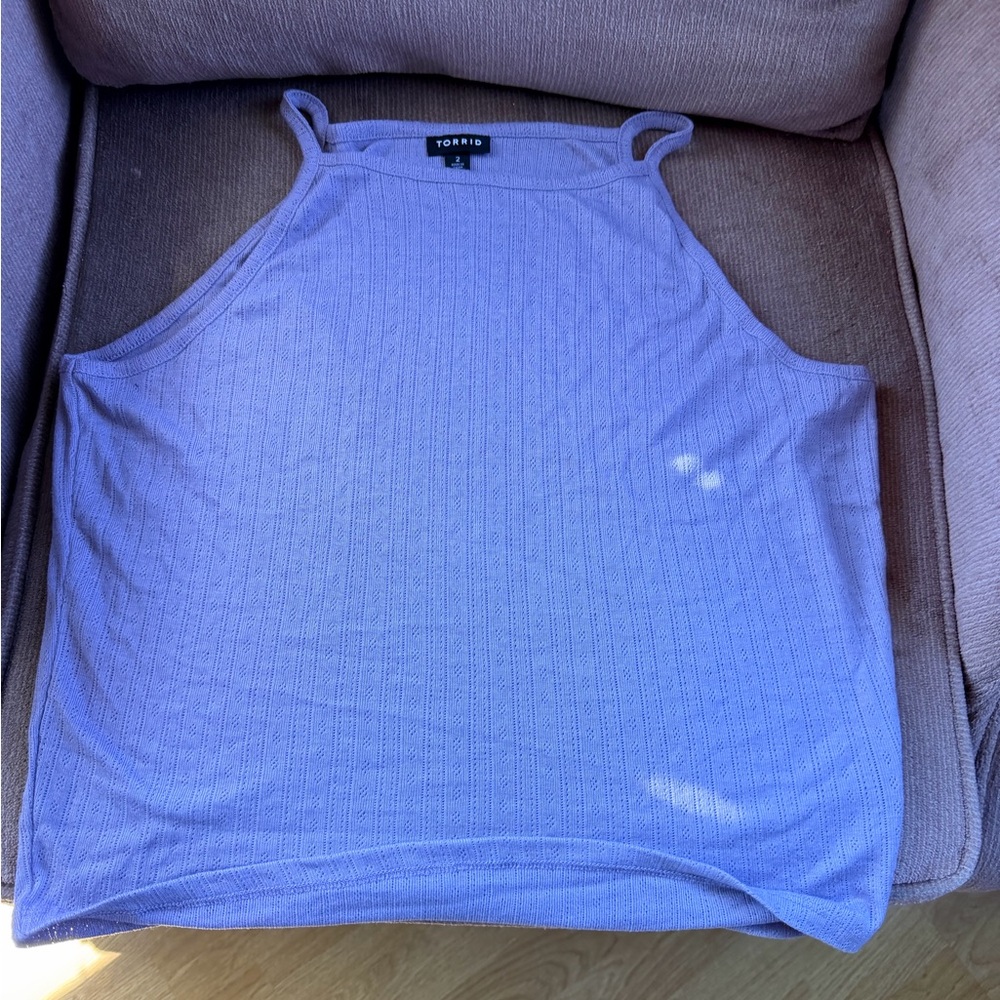 Torrid Lavender Textured Tank Top